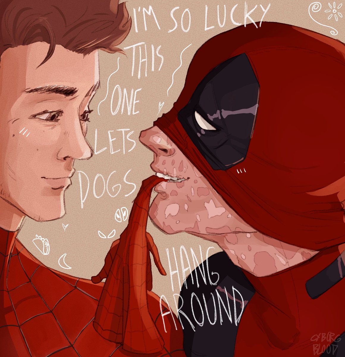 cyborg_blood's tweet photo. i love u cannibal queen sigghhhhhh #spideypool #spideypoolfanart https://t.co/dYDT94qVil