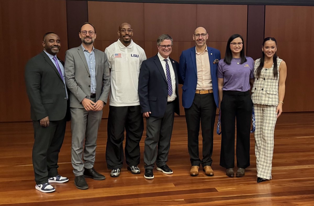 LSU_Kinesiology's tweet photo. Our Reflections in the 2024 Paris Olympics event was unforgettable!

Huge thanks to our amazing speakers for sharing stories that inspired us all.

To everyone who attended - thank you for your support! Together, we celebrated the Olympics' power to inspire and connect.🎉 https://t.co/7Sn5zyae2D