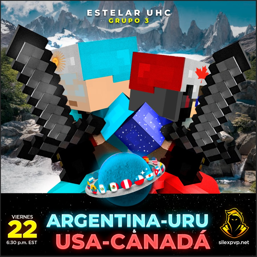EstelarUhc's tweet photo. ✨ UHC Estelar Grupo 3 🪐
 
🌎Regiones:
ARGENTINA/URUGUAY 🇦🇷🇺🇾
USA/CANADA 🇺🇸🇨🇦

📅Fecha: HOY!
⌛️ Hora: 6:30pm EST, 8:30pm ARG (En 1 hora)

Transmitido en https://t.co/ZLIkRRc8ax

Nos vemos ahi! https://t.co/5XsEDy47mp