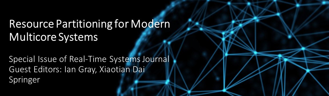StevenXDai's tweet photo. We are pleased that the Special on Resource Partitioning for Modern Multicore Systems has been published in the Real-Time Systems Journal (RTSJ):

https://t.co/xCZAp8m4OT

We hope you enjoy this special issue!

#realtimesystems #multicore #resourcepartitioning #safety https://t.co/So1JUQK9rY