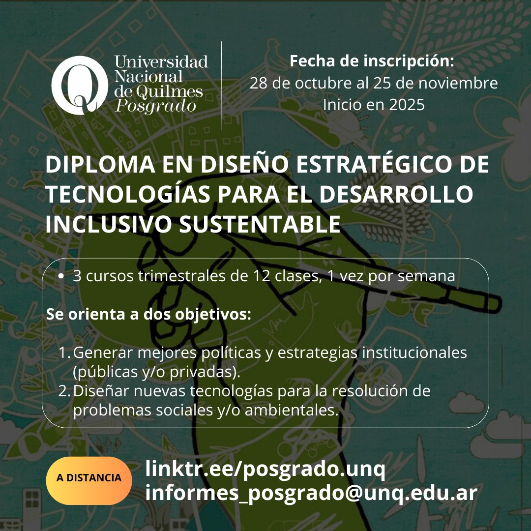 ¡¡Se extienden las inscripciones!!
🚩Tenes tiempo de hasta el 9 de diciembre.