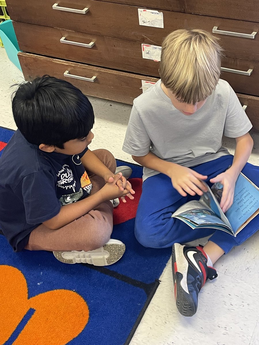 Thankful for Reading Day Mr. Bullard’s 4th grade class reading to Ms. Milan’s kindergarten