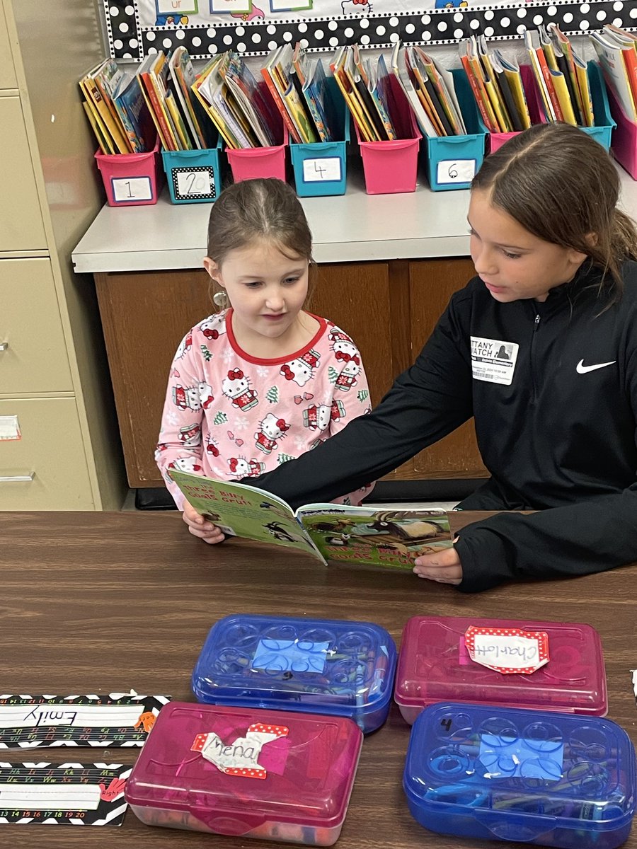 Thankful for Reading Day Mr. Bullard’s 4th grade class reading to Ms. Milan’s kindergarten