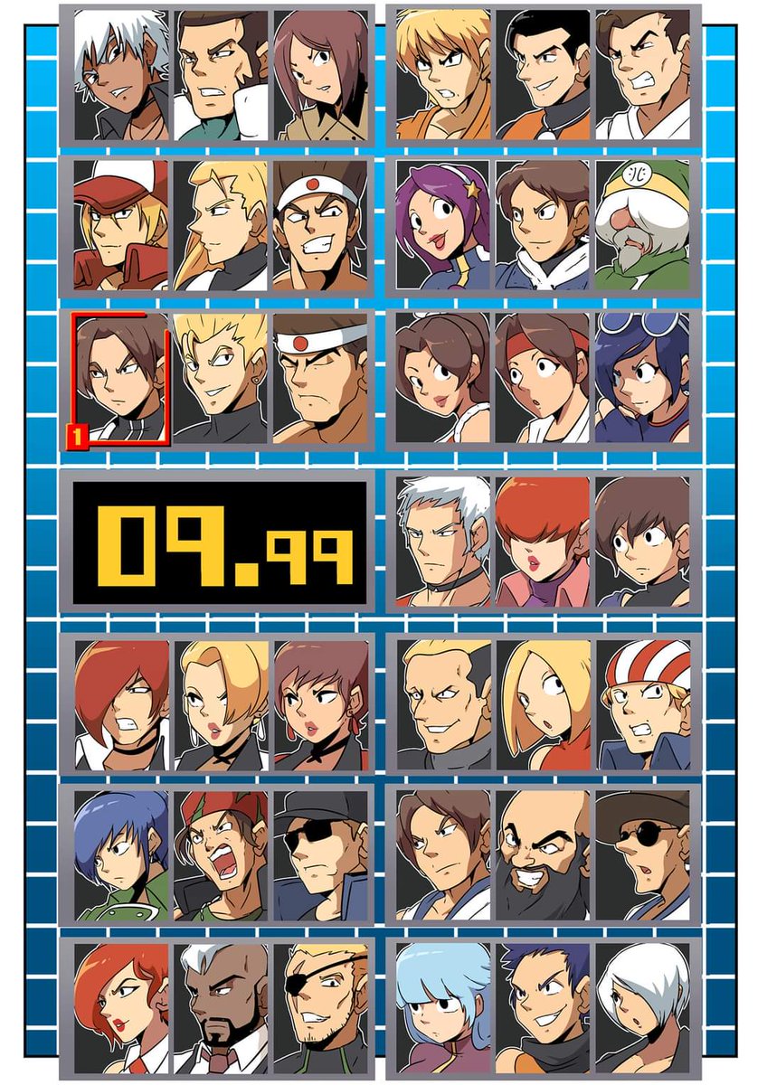 CyberYagamiBR's tweet photo. KOF2002 Player Select https://t.co/642pmBqqG6