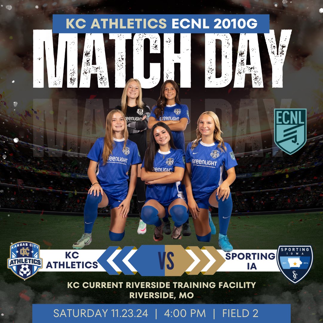 KCAECNLu17g's tweet photo. We are heading into our final week of league play in the Midwest! First up is a great matchup with Sporting IA! Time to get those final 6 points!

@AthleticsKC @MarcusKelcher 
@ImCollegeSoccer @PrepSoccer 
@TopDrawerSoccer @TheSoccerWire https://t.co/xgbTJK9adw