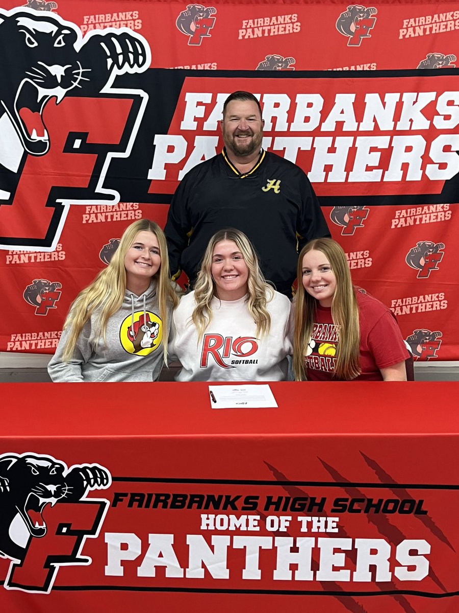 Congrats to Macy <a href="/macy_kise/">Macy Kise 2025</a> on signing for the next four with Rio Grande. Go Red Storm!
<a href="/SoftballRio/">RioGrandeSoftball</a> <a href="/FairbanksHS_SB/">Fairbanks Softball</a>