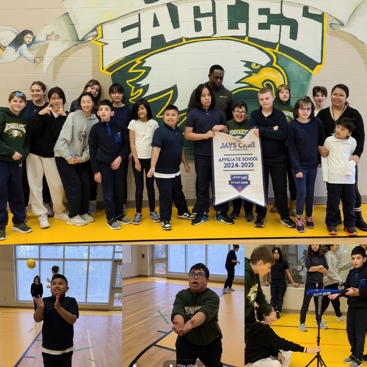 Kick start to our Jays Care Program was a sucess! Our student leaders and MEDD students had so much fun learning how to play baseball. <a href="/JaysCare/">Jays Care Foundation</a> <a href="/TCDSB/">Toronto Catholic District School Board</a> <a href="/BlueJays/">Toronto Blue Jays</a> <a href="/SOOntario/">Special Olympics Ontario</a>