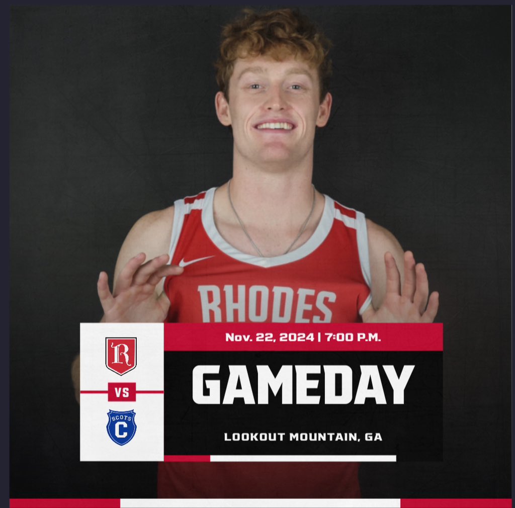 Rhodes Men's Basketball (@rhodeslynxmbb) on Twitter photo GAME #1 IN GEORGIA!
🆚 Covenant College
🏟️ Barnes PE Center
📍 Lookout Mountain, GA
⏰ 7:00 PM
📺 team1sports.com/scotssports/
📊 athletics.covenant.edu/sidearmstats/m…
<a href="/RhodesAthletics/">Rhodes Athletics</a> #LRD #d3hoops GAME #1 IN GEORGIA!
🆚 Covenant College
🏟️ Barnes PE Center
📍 Lookout Mountain, GA
⏰ 7:00 PM
📺 team1sports.com/scotssports/
📊 athletics.covenant.edu/sidearmstats/m…
<a href="/RhodesAthletics/">Rhodes Athletics</a> #LRD #d3hoops