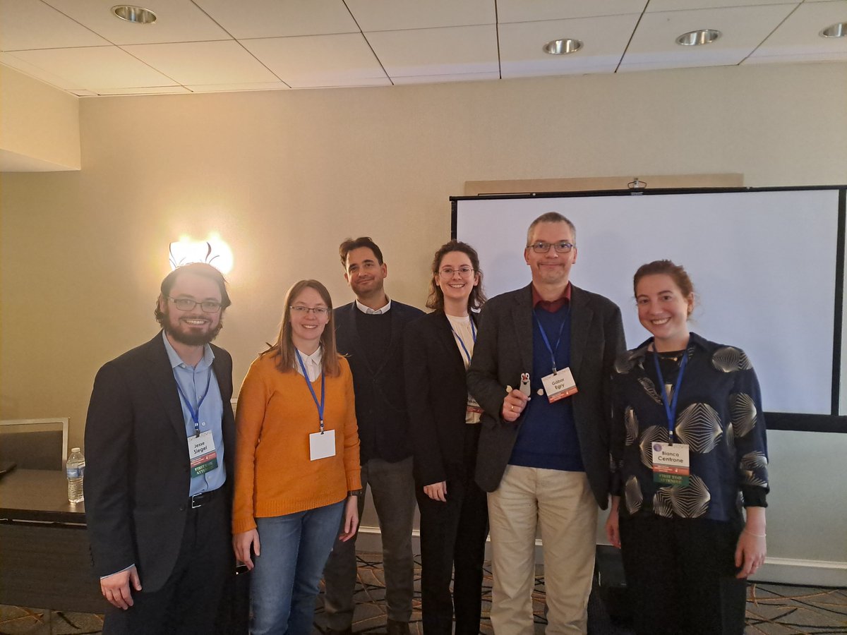 glegry's tweet photo. Well deserved triumphant faces after a wonderful panel! These four early career colleagues just rocked! #aseees2024 https://t.co/9alZJcXOYo