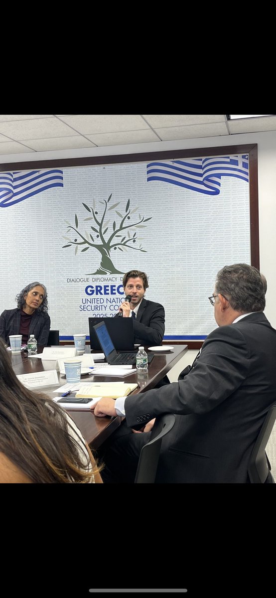Greece to the United Nations (@grun_ny) on Twitter photo Thank you to the Security Council Report #SCR and its experts for an in depth Capacity Building Program prepared for <a href="/GRUN_NY/">Greece to the United Nations</a> and <a href="/GreeceMFA/">Υπουργείο Εξωτερικών</a> colleagues on ways to enhance 🇬🇷’s performance as an elected member to the Security Council.
#GreeceUNSC Thank you to the Security Council Report #SCR and its experts for an in depth Capacity Building Program prepared for <a href="/GRUN_NY/">Greece to the United Nations</a> and <a href="/GreeceMFA/">Υπουργείο Εξωτερικών</a> colleagues on ways to enhance 🇬🇷’s performance as an elected member to the Security Council.
#GreeceUNSC