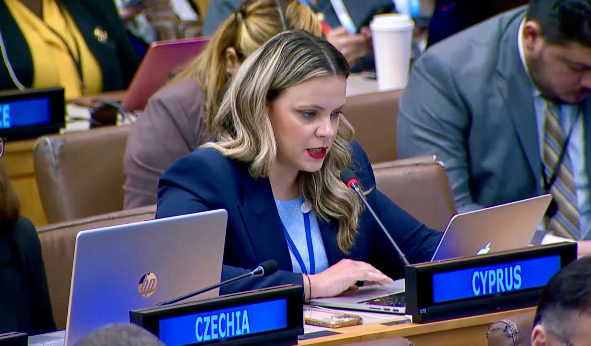 idmsthns's tweet photo. #UNGA79 🇺🇳| An immense honor to represent #Cyprus 🇨🇾🇪🇺 as #HumanRights Expert at the #ThirdCommittee, especially during this session &amp; the historic milestone of  #Cyprus 🇨🇾 election at the #HRC for the very first time! ✨

Onwards and upwards for #TeamCyprus 🇨🇾🇺🇳! https://t.co/3Vo2BTJshU