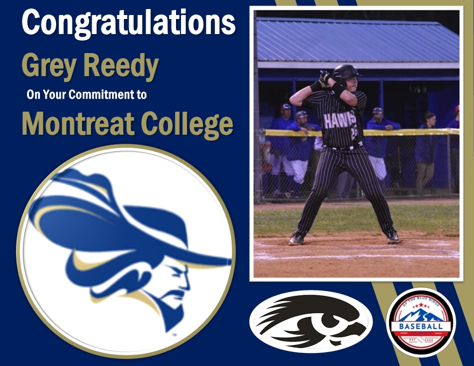 BBUniversityWNC's tweet photo. Congratulations @GreyReedy of @NB_BlackhawkBSB on Your Commitment to @MontreatCavBase 

Great kid, and a solid 2 way prospect. Can hit a ball a mile, and can get up on the bump and throw his FB in the high 80's. Physical player that had a lot of options, but went with the Coaches he's come to trust. North Buncombe is looking strong with a deep Senior Class led by Grey!

@rickdearmas28 @CorbinWeeks @nextlevelbbnc @Chris_Womack @acthshuddle @EvanGerike @AndyRunion