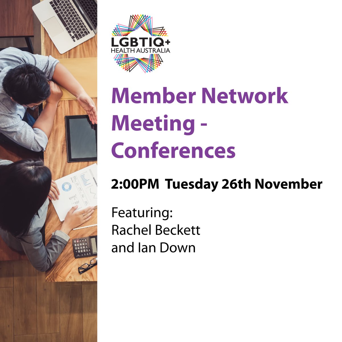 Attention Full and Regular Members!

Next Tuesday join us for an engaging webinar on the power of events in advancing LGBTIQ+ health and wellbeing, and how well-designed gatherings can drive meaningful change.

RSVP here:
pulse.ly/jeqe4amp9j