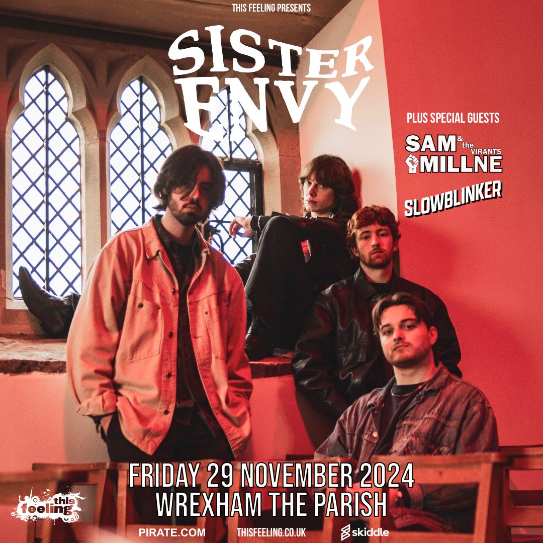 Before that, though, see us in Wrexham supporting <a href="/SisterEnvyBand/">Sister Envy</a> with <a href="/SLOWBLINKER_/">SLOWBLINKER</a> on November 29!

<a href="/This_Feeling/">This Feeling</a> 

thisfeeling.co.uk/sisterenvy/