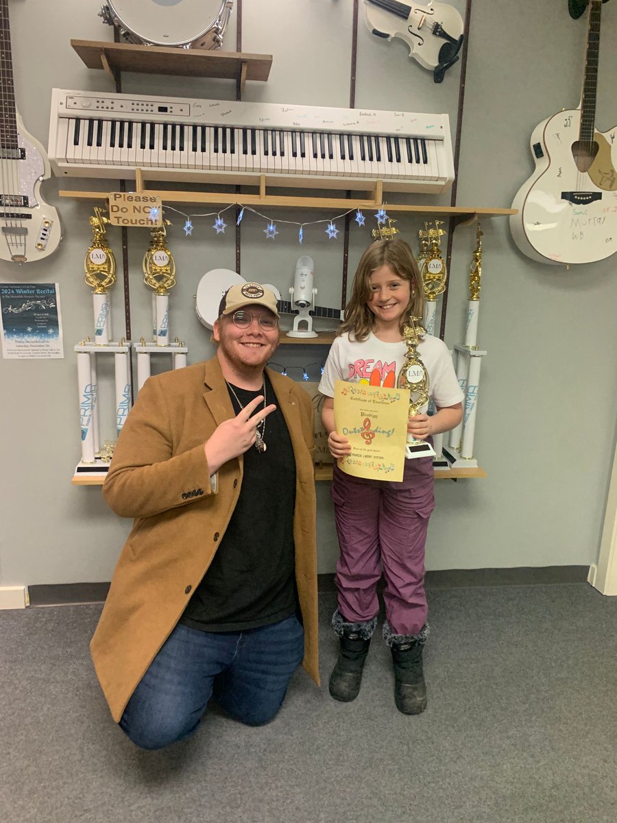 LMA_YQL's tweet photo. Congratulations to Grace for passing the Prodigy Musical Ladder Test! That’s 2+ years of lessons! Amazing Job! 🎶🎉 https://t.co/jgcz2u5mXP