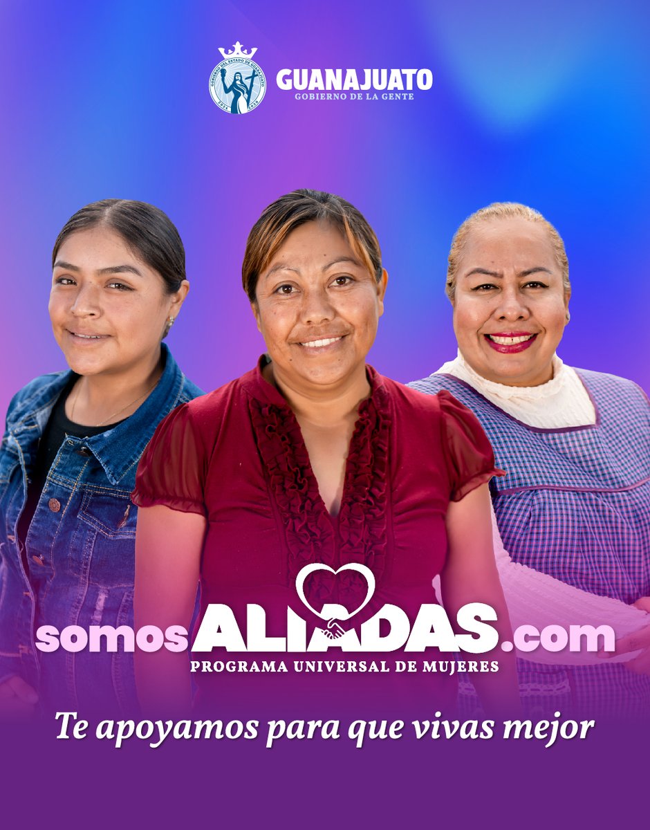 gobgente's tweet image. Con #Aliadas, las mujeres de Guanajuato encuentran apoyo real. Consulta en somosaliadas.com cómo este programa puede mejorar tu vida con opciones hechas para ti. Juntas somos más fuertes. 

#GobiernoDeLaGente
#Guanajuato 
#Mujeres