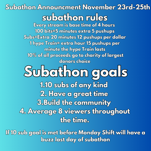 Shiftishim's tweet photo. SUBATHON BE THERE!!!!!!
ShiftFN1 - Twitch
in bio as well https://t.co/oiv9bYHSKd