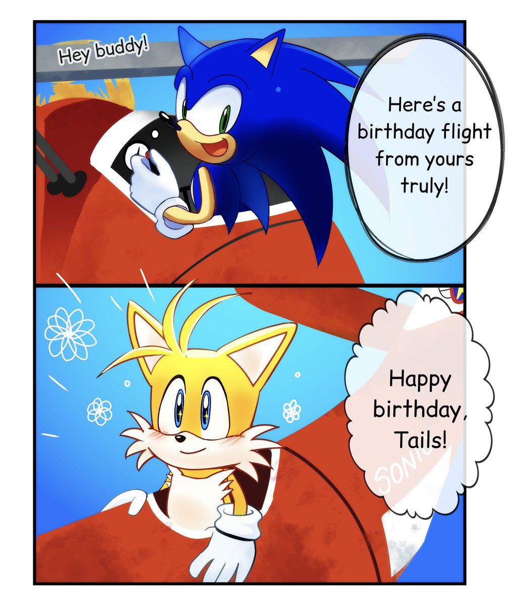 Happy birthday Tails! #MilesTailsPrower