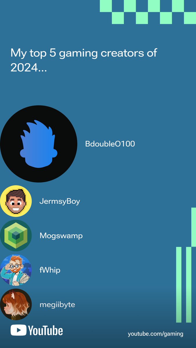 Some great minecrafters I have watched a lot of in 2024!

#YouTubeGamingRecap