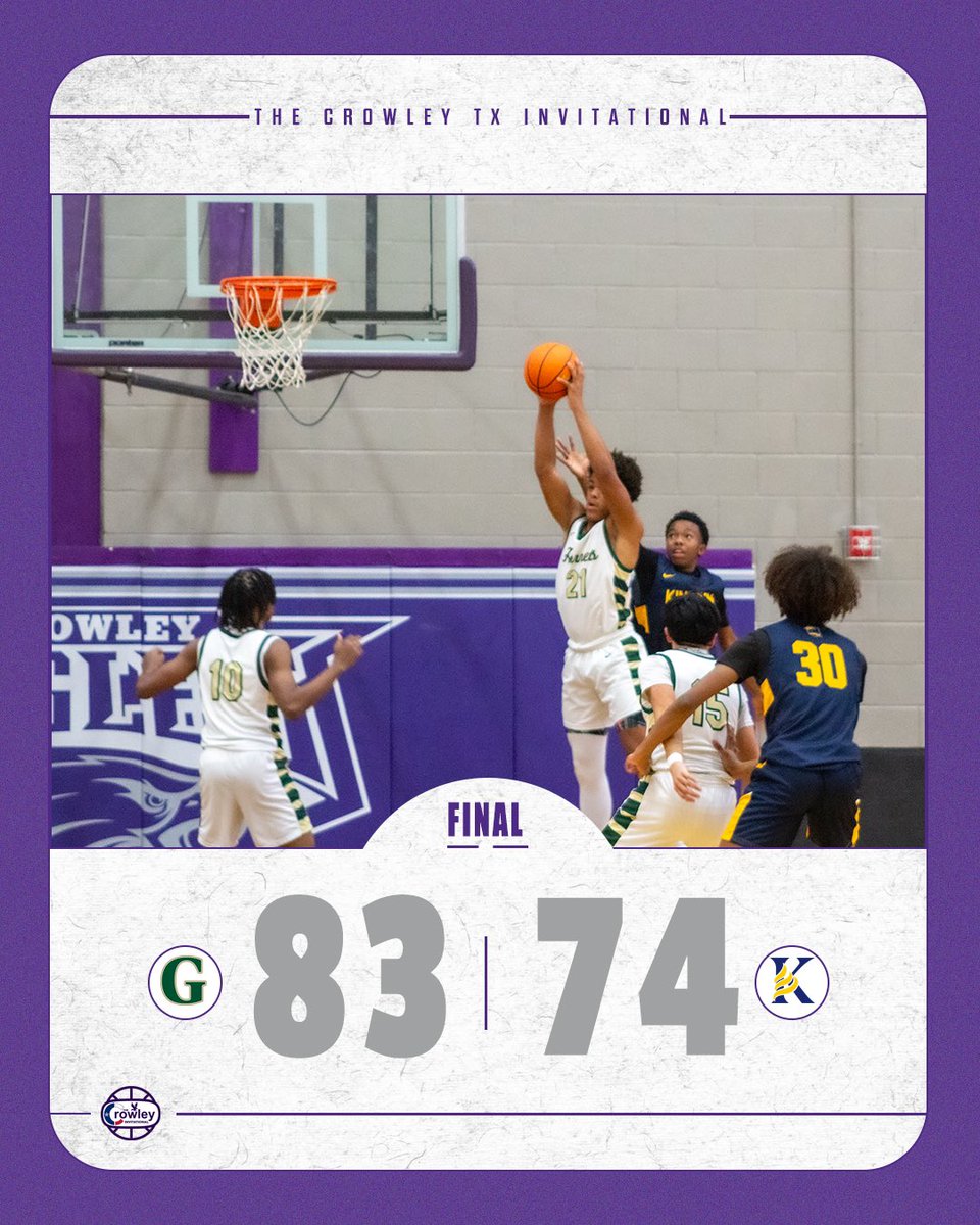 Final Score

Addison Greenhill Hornets: 83
Kingdom Collegiate Knights: 74
