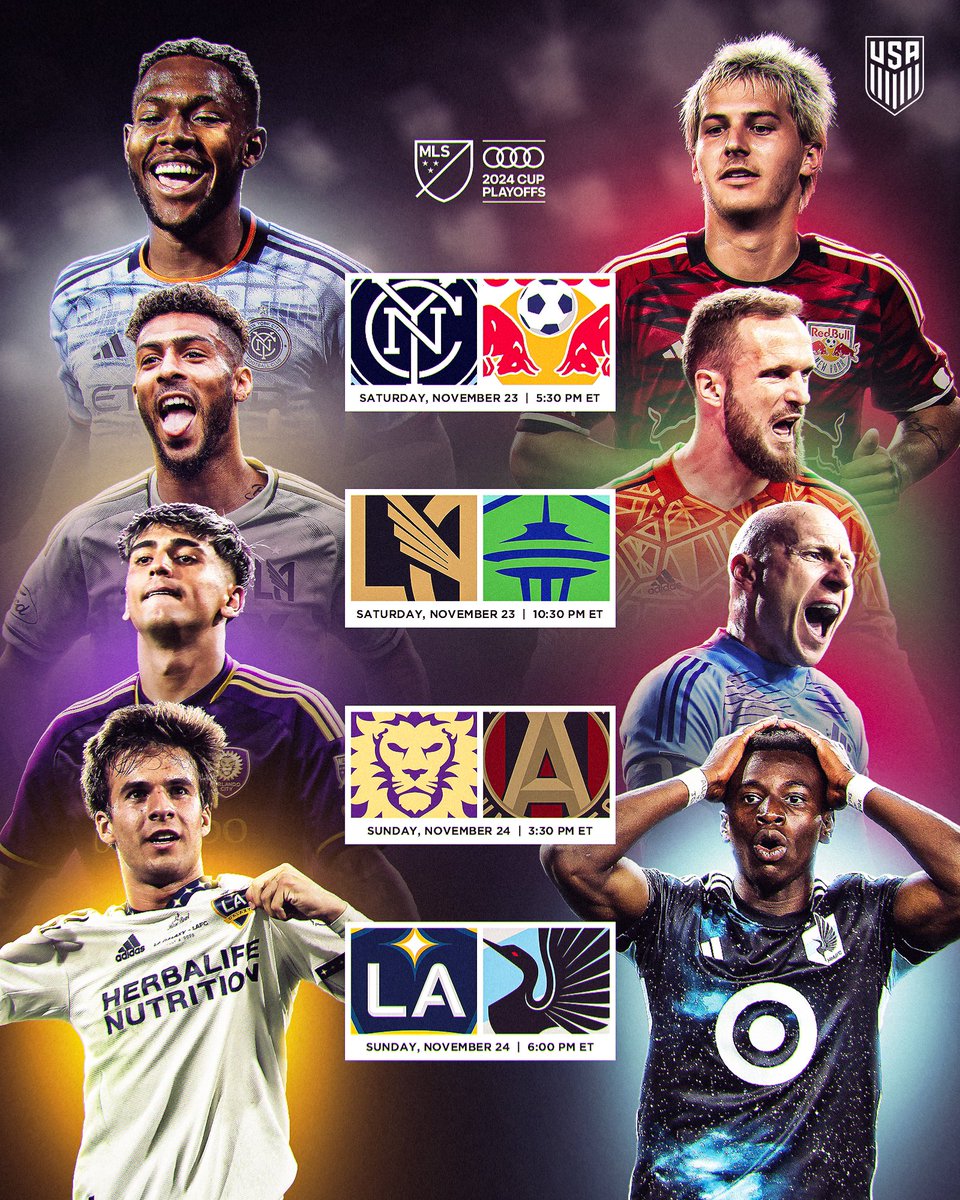 Big weekend of <a href="/MLS/">Major League Soccer</a> playoff soccer ahead! ⚽️🏆

#MLSCupPlayoffs
