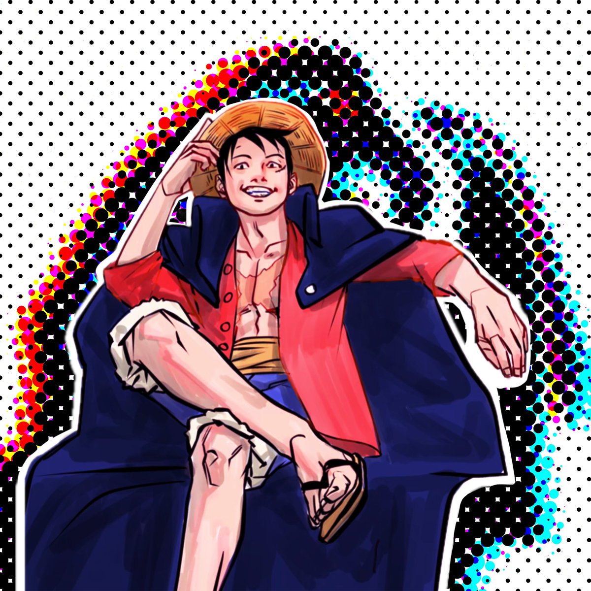 I’ll post some old drawings. Here’s one I did as a practice using a reference for the pose. I’ve lost the reference since. I drew Luffy instead of the model.