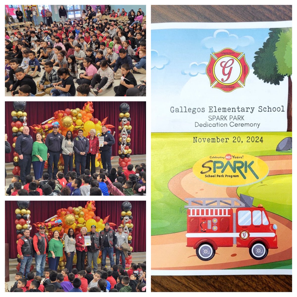 Team Hernandez had the honor of attending the Spark Park dedication at Gallegos Elementary this week! Spark Parks are designed to meet the needs of each school &amp; its surrounding community. It’s amazing to see how these parks create safe, accessible spaces for learning and play.