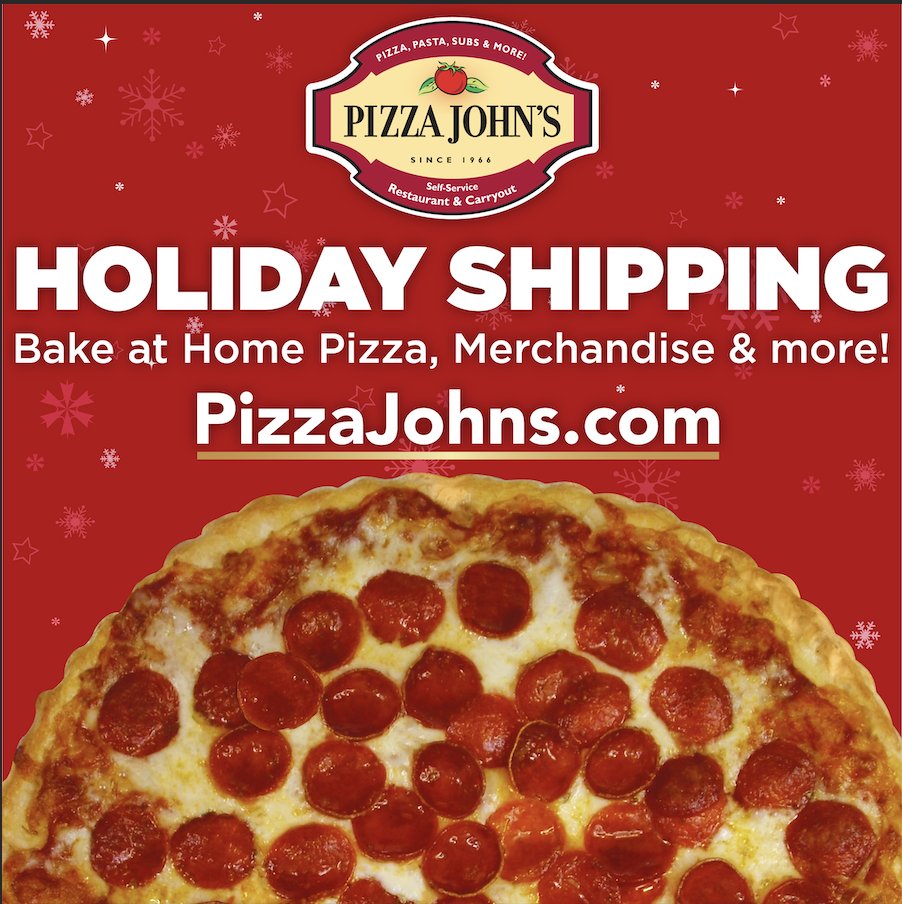 👋 DID YOU KNOW!? We ship Pizza and a WHOLE lot more...Nationwide! pizzajohns.com/collections/ba…

#PizzaJohns #PizzaJohnsShipping #BestLocalPizza #GreatGiftIdea