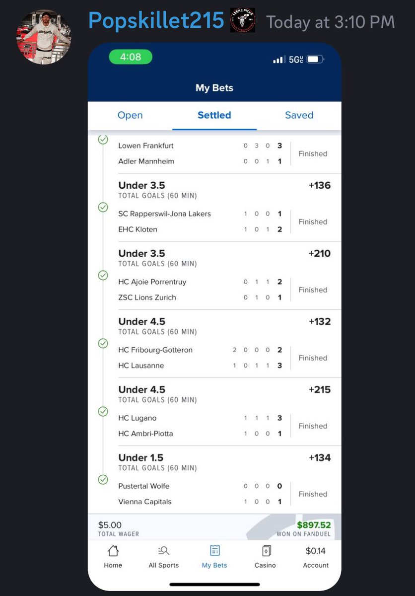 LeekePicks's tweet image. Don’t hesitate to click that link in the bio 🫡🔥🤑 come join us only $20 a month 🤷🏽‍♂️ #LetsGetRich #Together 💰 #like #follow #support #sportbets #fanduel #GamblingsTwitter