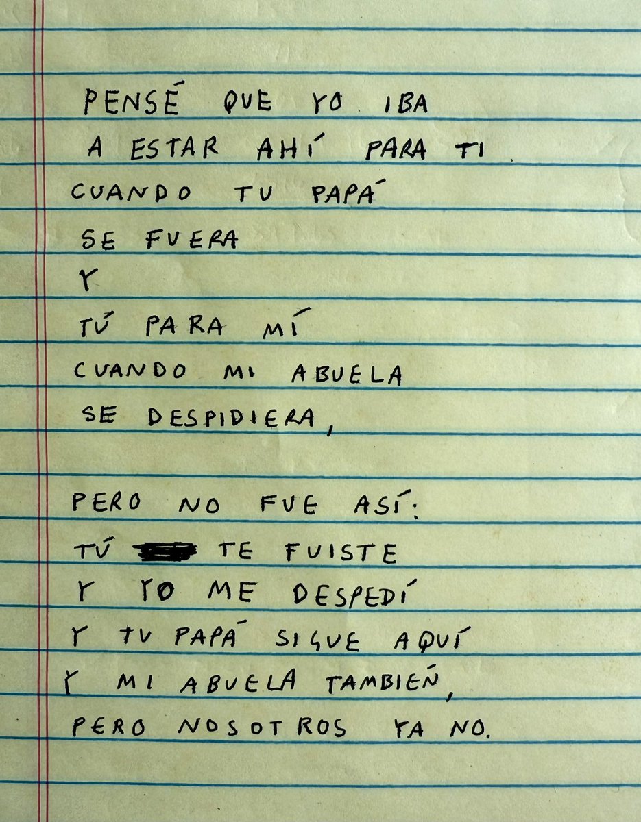 Escribí una carta de algo que pasó.