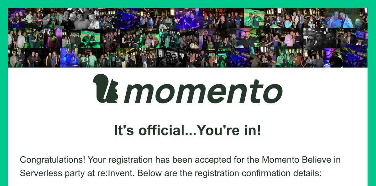 WooHoo!  I have been accpted for the best party at re:Invent!  Can't wait for this community gathering, see you there! 

I'm EXCITED!!!!!