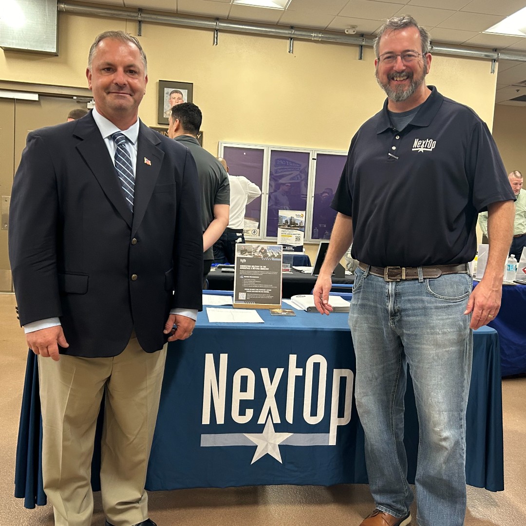 nextopvetsinc's tweet photo. Connecting with heroes at MacDill Air Force Base! 🇺🇸 Our NextOp team member, Patrick was on-site at the job fair, helping transitioning service members and veterans explore career opportunities and prepare for their next mission! https://t.co/ZJd6NfaTFQ