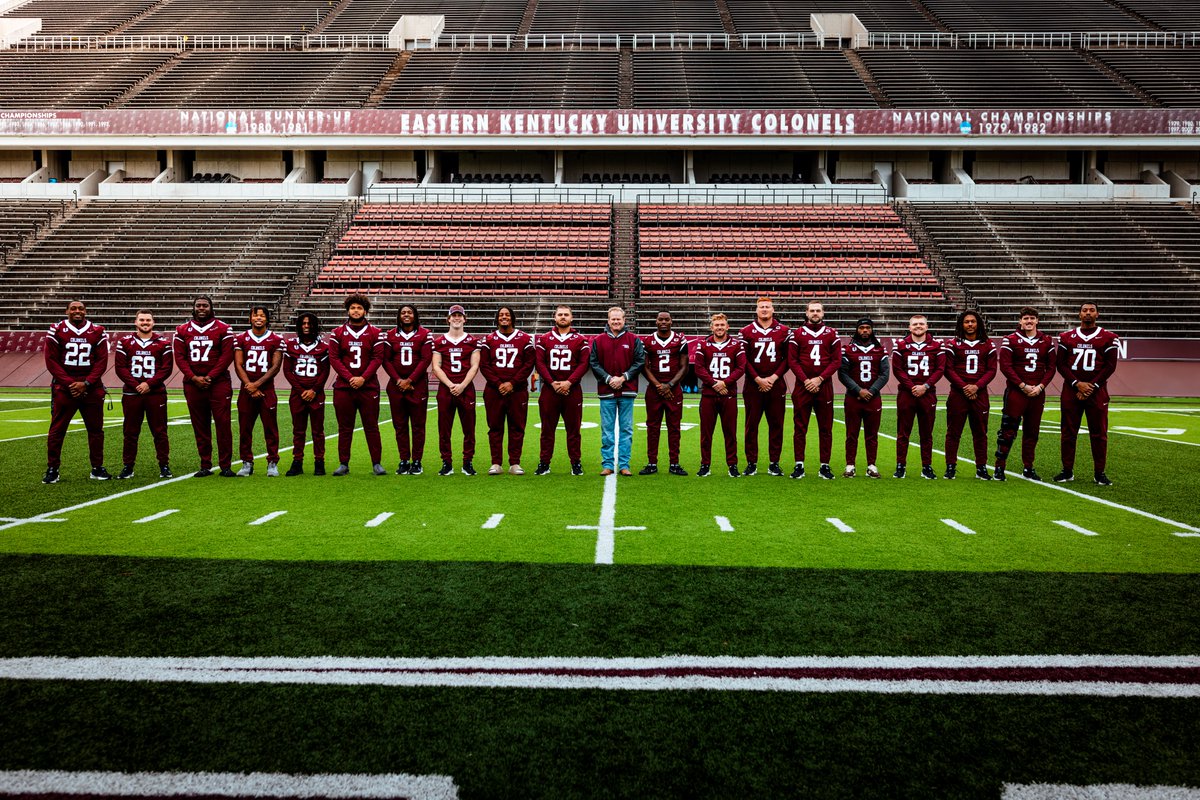 EKU Football (@ekufootball) on Twitter photo ππππ πππ π
πππππππ πππππππ
- 21 members
- Have been a part of 36 wins dating back to 2019 entering Saturday
- Members of the 2022 ASUN Conference Championship Team
- Combined they have played in 575 games
- 14 Already have degrees
#E2W | #MatterOfPride ππππ πππ π
πππππππ πππππππ
- 21 members
- Have been a part of 36 wins dating back to 2019 entering Saturday
- Members of the 2022 ASUN Conference Championship Team
- Combined they have played in 575 games
- 14 Already have degrees
#E2W | #MatterOfPride