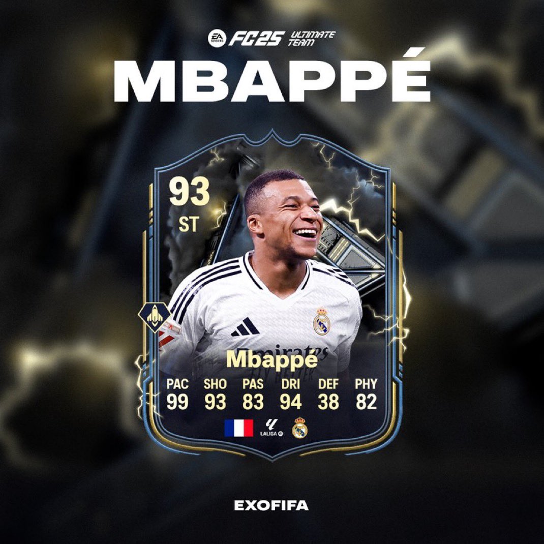 FutSheriff's tweet photo. 🚨 FULL THUNDERSTRUCK PLAYERS LIST (Should include SBCs and OBJs)✅

•Mbappe
•Rashford
•Valverde
•Saliba
•Saka
•De Bruyne
•Koundé
•Foden
•Gyökeres
•Baumgartner
•Führich
•Savanier
•Reiten
•Gudelj
•Marc Bartra
•Andrich
•Barella
•Greenwood
•Huth
•Ryerson
•Unai Simón
•Orsolini
•Isak
•Dodô
•Brais Méndez
•Kolo Muani
•Gallagher
•Zhegrova
•Buongiorno
•Reijnders
•De Ketelaere
•Karchaoui
•Zaha
•Kim Min Jae
•Pajor
•Olise
•Ekitike
•Evanilson
#FC25