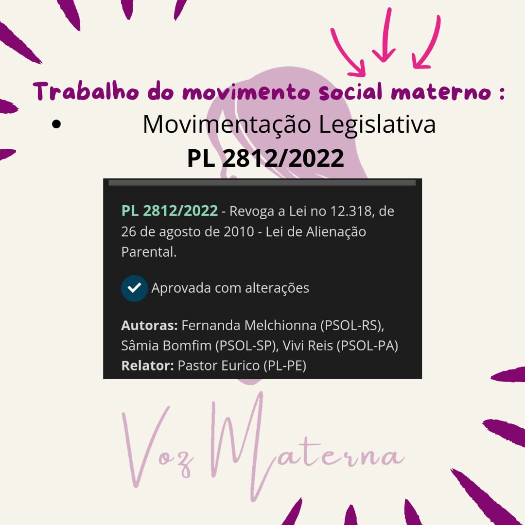 13.11.24 -  PL 2812/22 Com. Prev. , A. S., Inf, Adol. e Fam. aprovado o parecer favorável a revogação integral da Lei, retirada da "alienação parental" do códiho civil e da lei da escuta  especializada !! Articulação mov sociais maternos <a href="/UNSRVAW/">Reem Alsalem UNSR Violence Against Women and Girls</a> <a href="/samiabomfim/">Sâmia Bomfim</a>
