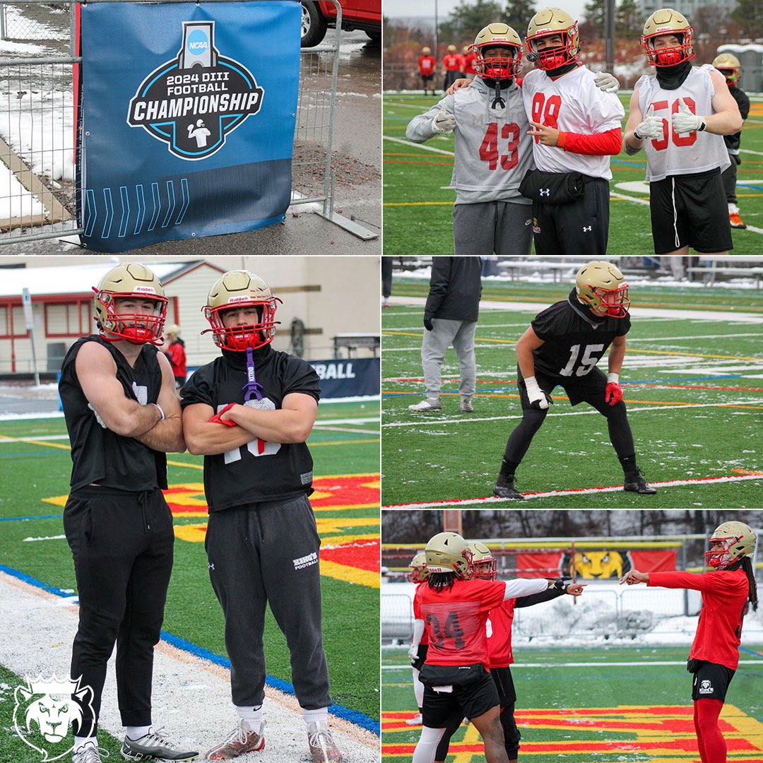 KingsMonarchs's tweet photo. FB | We like to play football with our friends…SNOW PRACTICE EDITION!☃️

Snow slowed none of our rolls today as @KingsCollegeFB took the field for final prep for tomorrow’s NCAA First Round game! One more sleep till kick off against Ursinus!

#MonarchNation // #EarnTheCrown https://t.co/iUIGFQeJBd