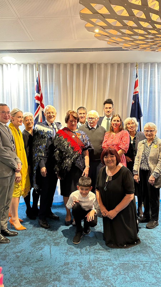 A privilege today to conduct an investiture on behalf of the Governor General awarding the New Zealand Order of Merit to Ereti Mitchell. An absolutely delightful lady who has promoted NZ Scottish relations and Māori culture in the UK for nearly 50 years.