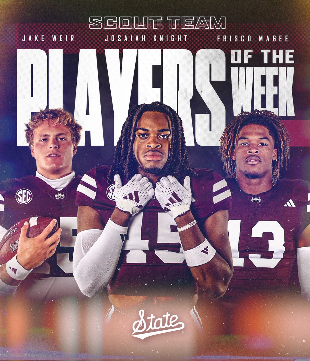 𝙎𝙘𝙤𝙪𝙩 𝙏𝙚𝙖𝙢 𝙋𝙡𝙖𝙮𝙚𝙧𝙨 𝙤𝙛 𝙩𝙝𝙚 𝙒𝙚𝙚𝙠

#SHOWTIME | #HailState