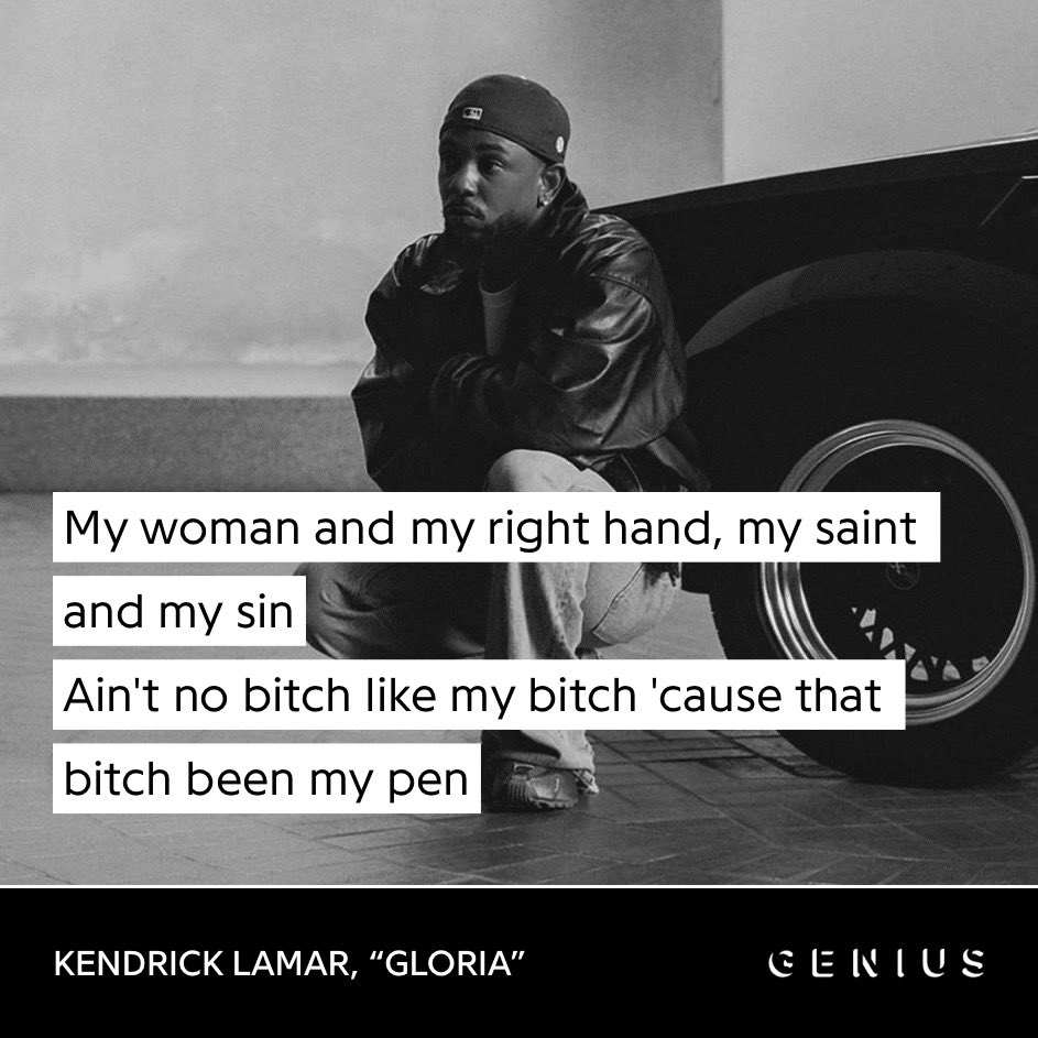 WordFromKdot's tweet photo. It doesn’t get more Hip-Hop than a rapper writing a love song to his Pen 🖊️ https://t.co/LgNfcgf91y