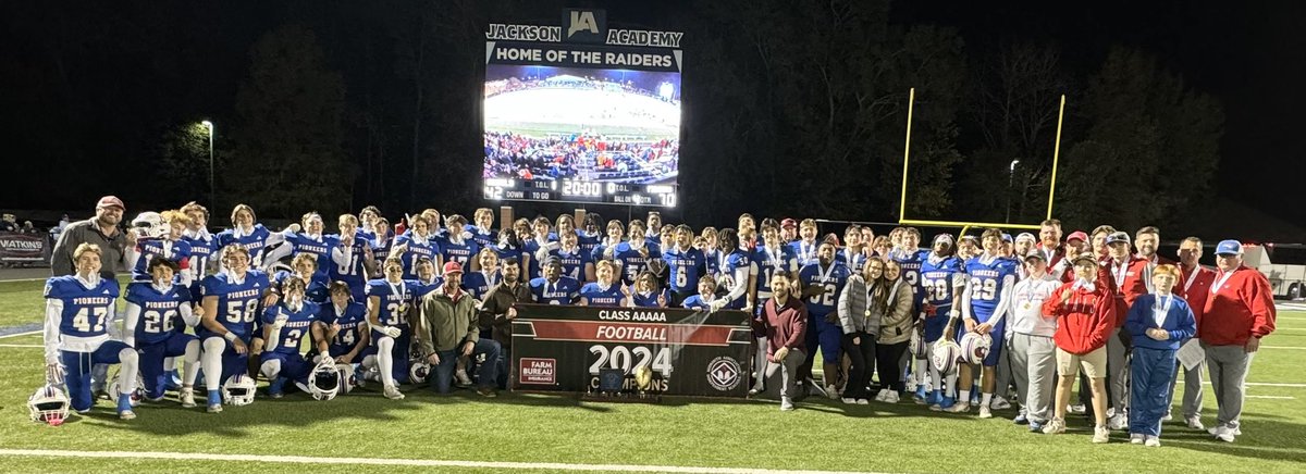 MAIS (@msais) on Twitter photo Congratulations to the Parklane Academy Pioneers for winning the Class AAAAA football championship this afternoon at Jackson Academy! ย They defeated Leake Academy by a score of 70-42! Thanks to our friends at <a href="/farmbureaums/">MS Farm Bureau Casualty Insurance Company</a> for sponsoring all MAIS championships! Congratulations to the Parklane Academy Pioneers for winning the Class AAAAA football championship this afternoon at Jackson Academy! ย They defeated Leake Academy by a score of 70-42! Thanks to our friends at <a href="/farmbureaums/">MS Farm Bureau Casualty Insurance Company</a> for sponsoring all MAIS championships!