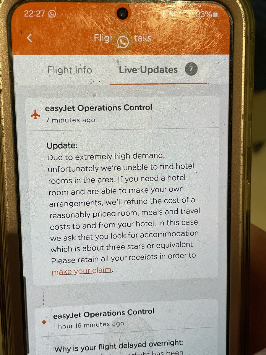 nosbig007's tweet photo. @TellerMarie @easyJet This is what the sent us, so your dad should be able to claim everything back. Just make sure he gets receipts. Hope he finds a taxi soon. https://t.co/VD9umni39u