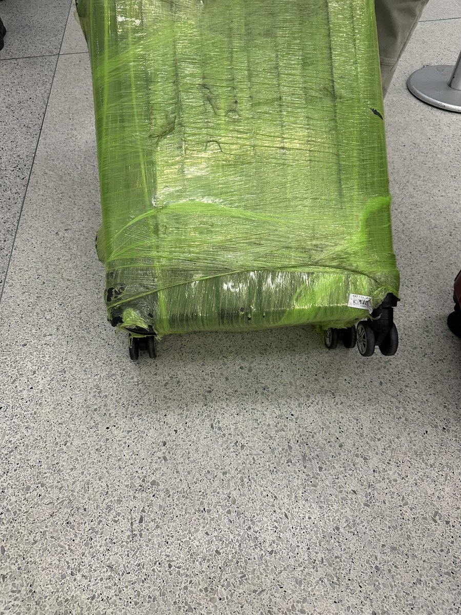 walterm294's tweet photo. @CopaAirlines really? Not responsible  for damaged luggage because the bag was wrapped?  What? https://t.co/4FFTC707Pv