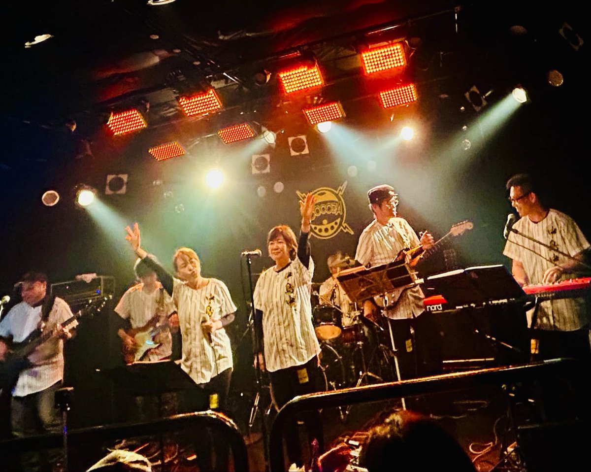 matsulabo's tweet photo. 先週末に俄bandの谷口さん(パパラギさんも)の還暦祝いライブイベントに中島中学校(バンド)で出演させて頂きました。事後報告で失礼。
お越し頂いた皆さんありがとうございました！

会場は彦根のCOCOZA。賑やかなお祝いの会となり楽しい一日でした。

先輩方、いつまでもお元気でバンドして下さい。 https://t.co/rt8AKo732g