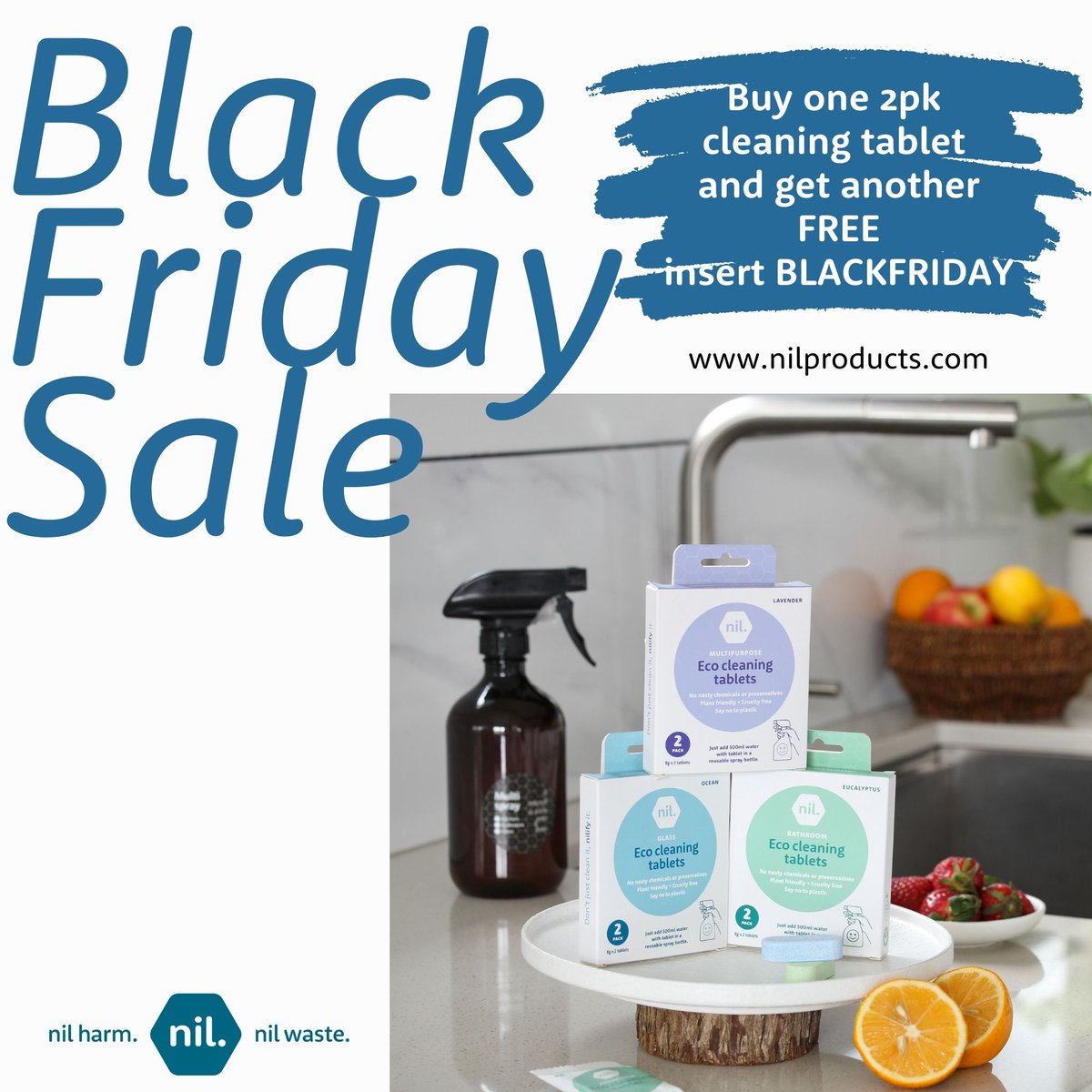 nilproducts's tweet photo. BLACK FRIDAY DEAL🙃🫠🫠🫠
Buy one of our 2pk cleaning tablets and get a FREE pack.
Just insert BLACKFRIDAY at checkout
https://t.co/Atu1jv0brW #BlackFridayDeals #HomeCleaning #Discounts #EcoFriendlyCleaning #HomeEssentials #BuyOneGetOne #CleaningProducts #ShopSmart https://t.co/RfO4rLLal8