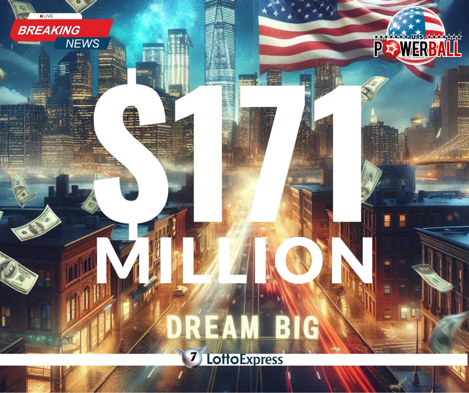 Lotto_Express's tweet photo. 🎉 Will Saturday be YOUR lucky day? 🎉
With $171 MILLION on the line, there’s no time to waste! ⏳💰
Grab your American Powerball ticket and take your shot before the clock runs out! 🎟️🔥
https://t.co/4zjIZuto3F
.
#Powerball #JackpotDreams #LifeChanging https://t.co/OzL44MsS5Z