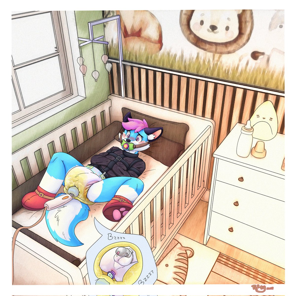 Hiiii puppies, one more commission finished, thanks for your support, I hope you like it a lot uwu .