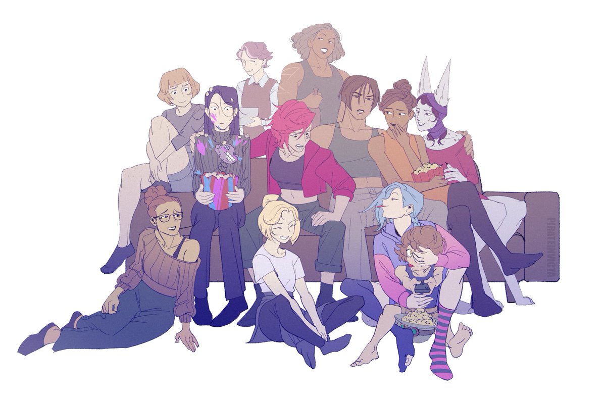 PirateInvicta's tweet image. The girls are getting ready for Arcane act 3! #ArcaneSeason2