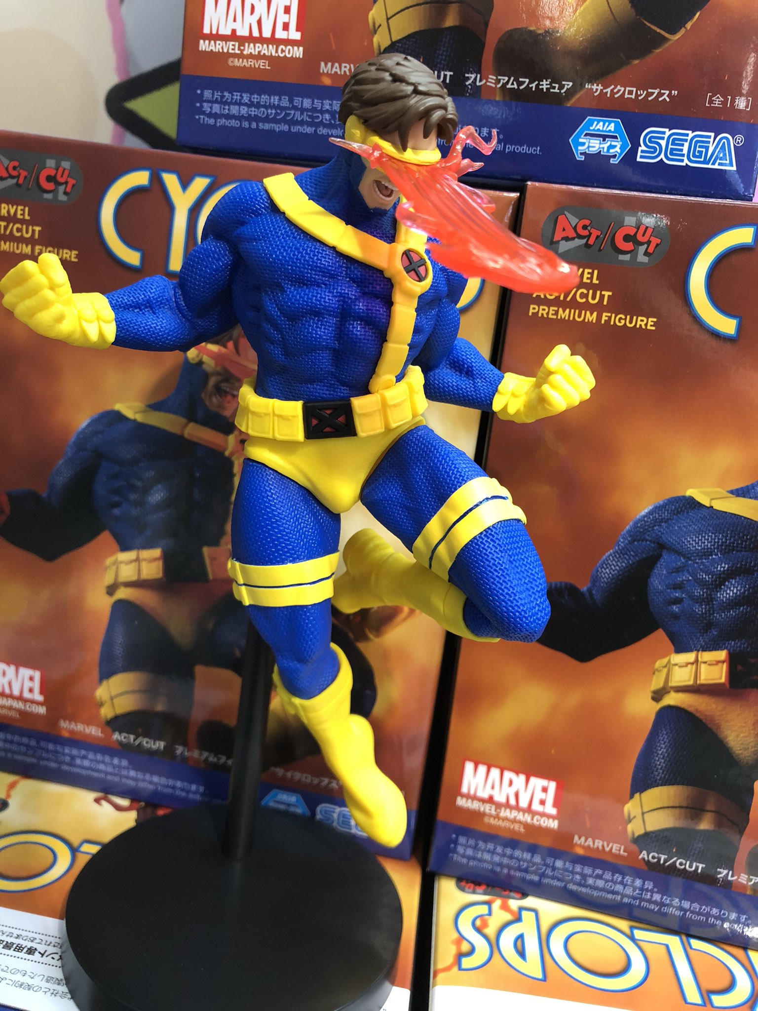 SEGA Marvel ACT/CUT Premium Figure Cyclops JAPAN OFFICIAL SEGA Marvel ACT/CUT Premium Figure Cyclops JAPAN OFFICIAL