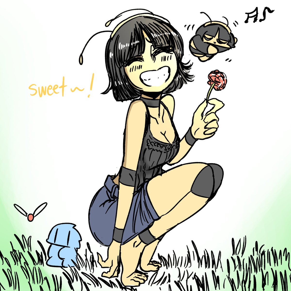 limekey00's tweet photo. Honey bee found flower!! https://t.co/wDikH4Fuet