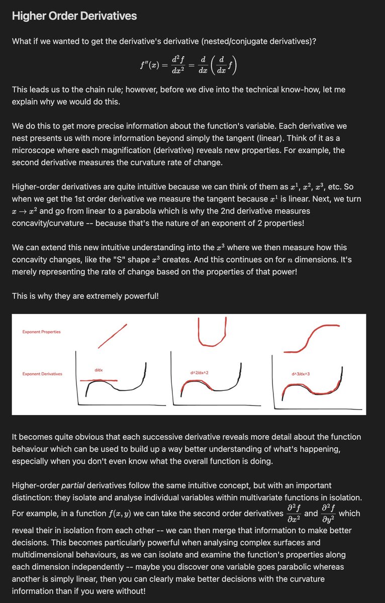 DeGatchi's tweet image. Learn the intuition behind higher order derivatives! I had the realisation click today with the visual — i hope it helps you too!